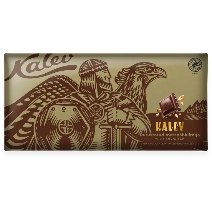 KALEV Tume šokolaad purustatud metspähklitega 270g