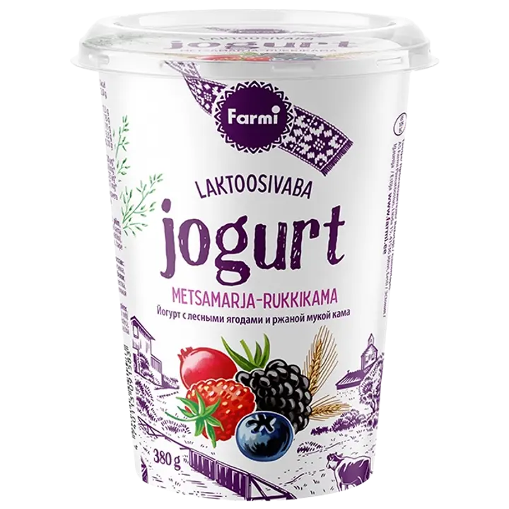 Metsamarjajogurt rukkikamaga, 380 g