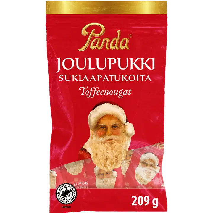 Panda Joulupukki suklaapatukka 209g