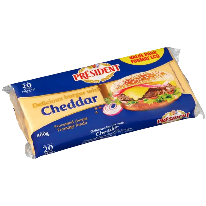 President  Sulatejuustoviipaleet cheddar 400g