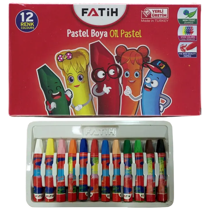 Fatih õlipastellid 12 värvi fatih