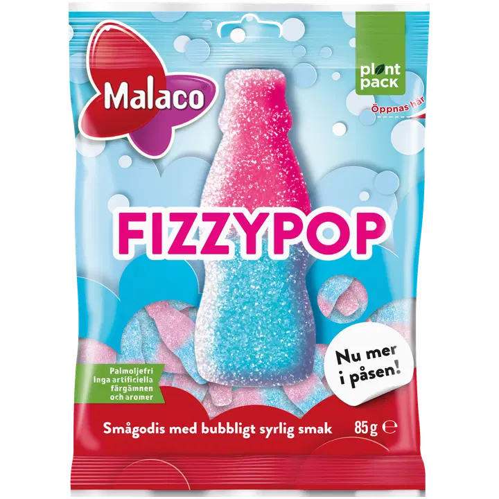 Malaco Fizzypop makeinen 85g