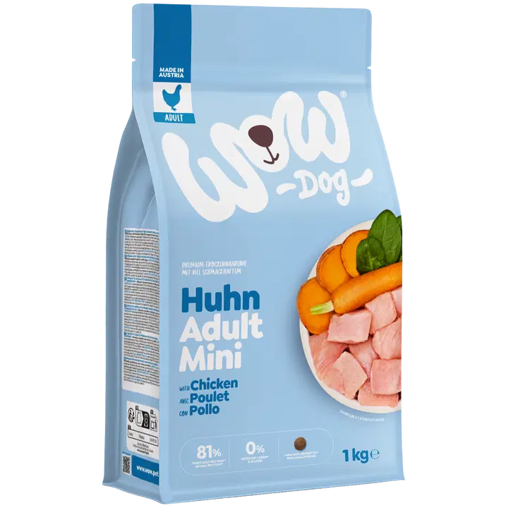 WOW DOG DRY Minis ADULT Kyckling 1 kg
