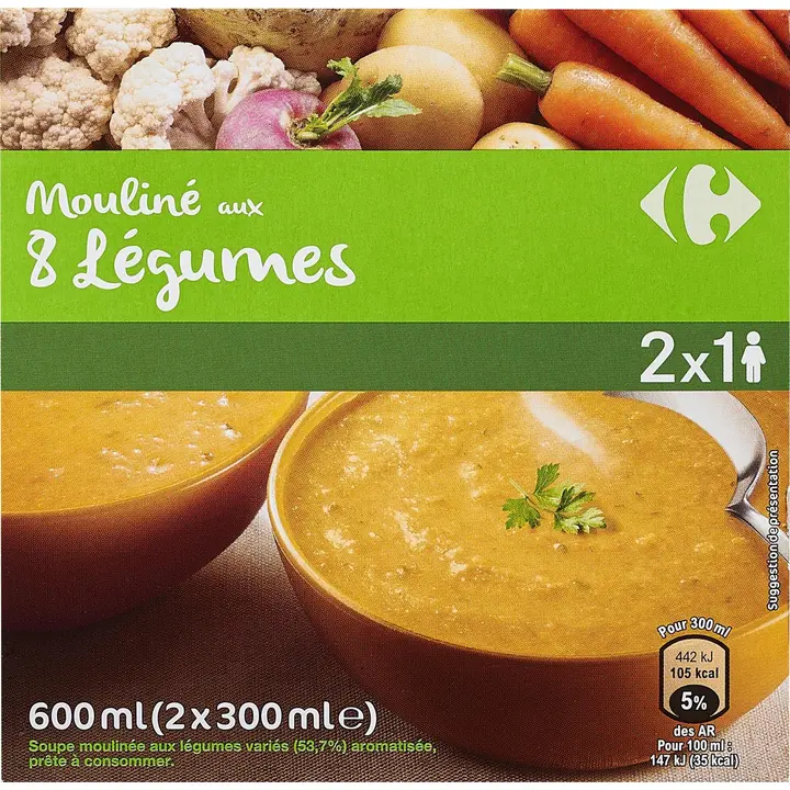 Carrefour kasviskeitto 600 ml (2 x 300 ml)