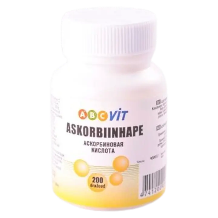 ABCVIT askorbiinhape 50MG DRG N200