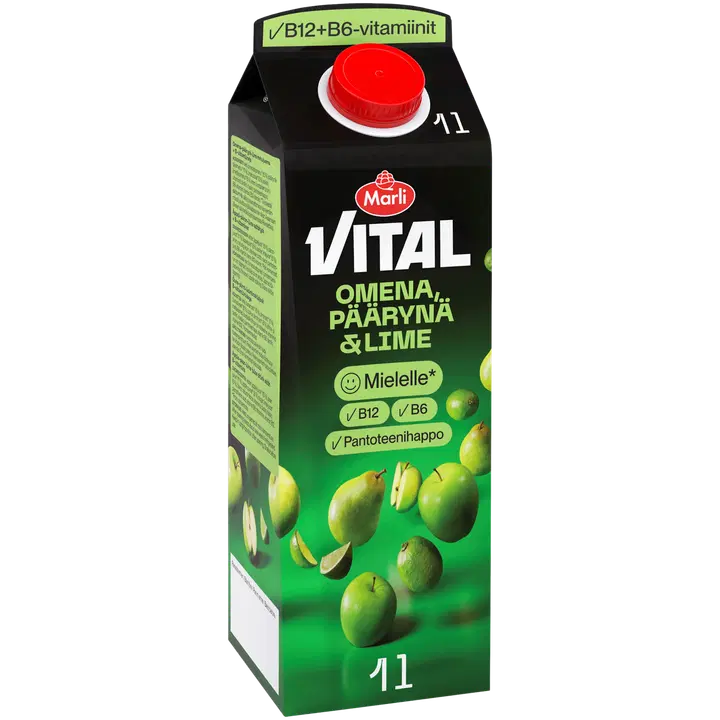 Marli Vital Omena-päärynä-lime mehujuoma 1 L