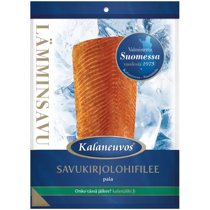 Kalaneuvos Savustettu kirjolohifilee pala n250g vak