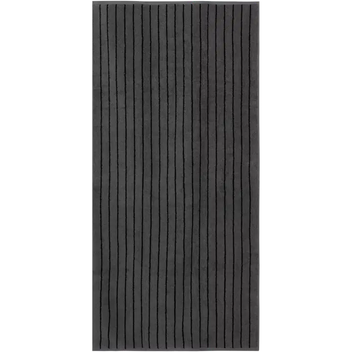 House kylpypyyhe Stripe 70x140 cm tumma harmaa/musta