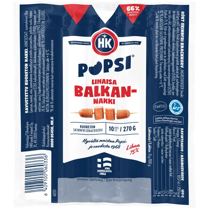 HK Popsi® Lihaisa Balkan nakki 270 g