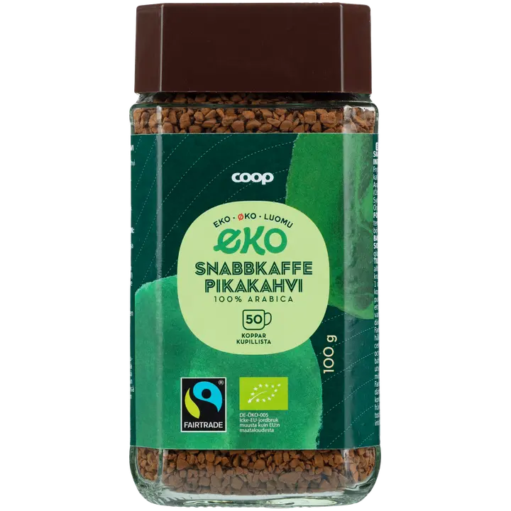 Coop pikakahvi luomu 100 g