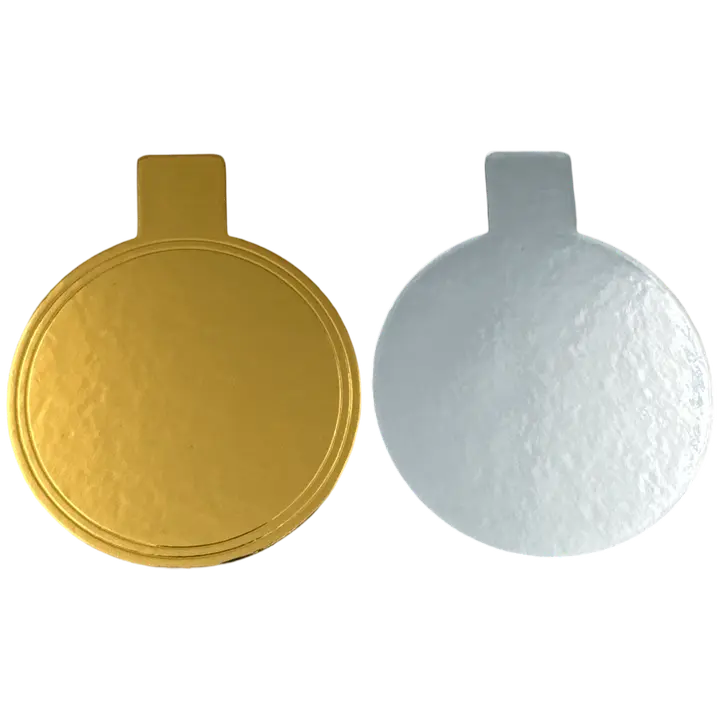 Spen leivosalusta 10kpl, 8cm ø kulta ja hopea