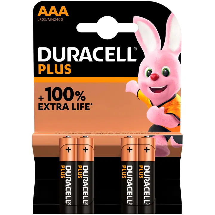 Duracell 4kpl Plus Power AAA alkaliparisto
