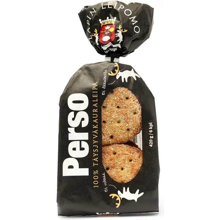 Lapin Leipomo Perso 100% Täysjyväkauraleipä 6kpl/420g