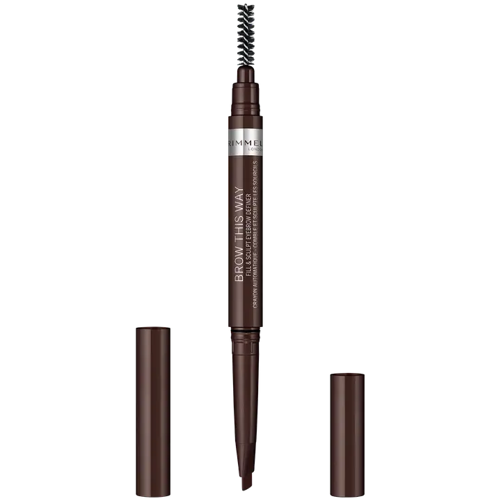 Rimmel Brow This Way Filler & Fixer -kulmakynä 003 Dark Brown 0,4 g