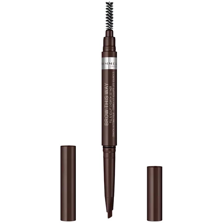 Rimmel Brow This Way Filler & Fixer -kulmakynä 003 Dark Brown 0,4 g