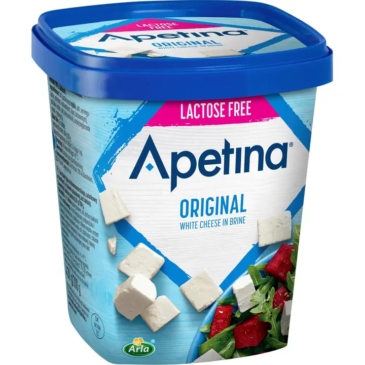Apetina Original 430/200g 10% laktoosittomat välimerelliset juustokuutiot suolaliemessä