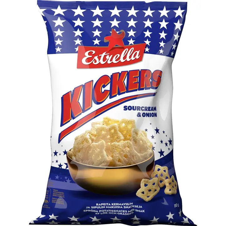 Estrella Kickers Sourcream & Onion 110g