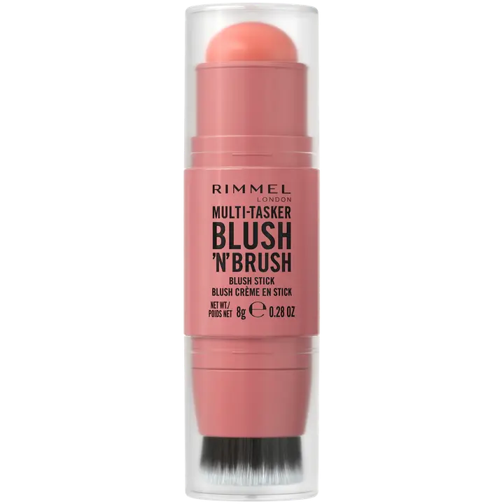 Rimmel Multitasker Blush 'n' Brush 8 g 100 Cotton Candy, poskipuna