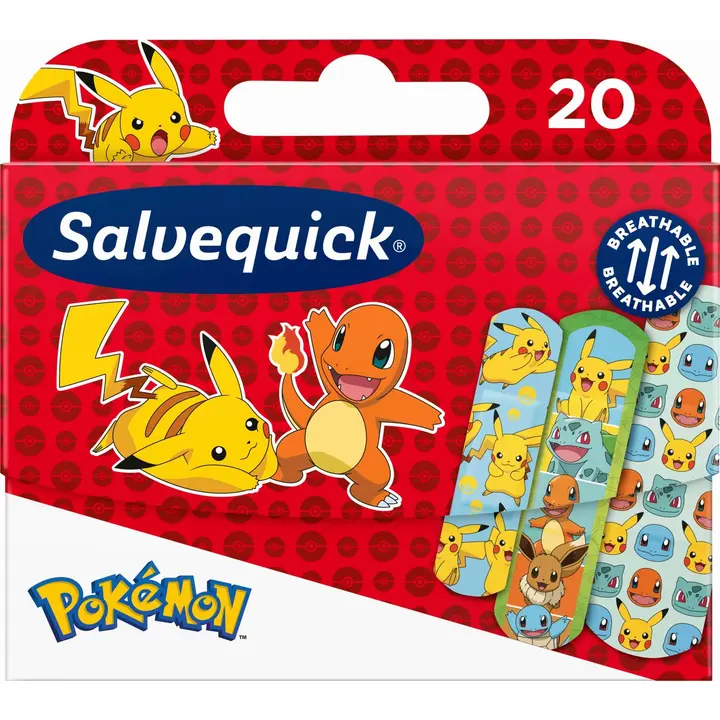 Salvequick pokemon plaastrid 20tk