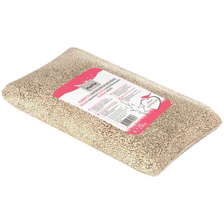 Zipzip kuorittu auringonkukansiemen 20 kg PE-pakkauksessa