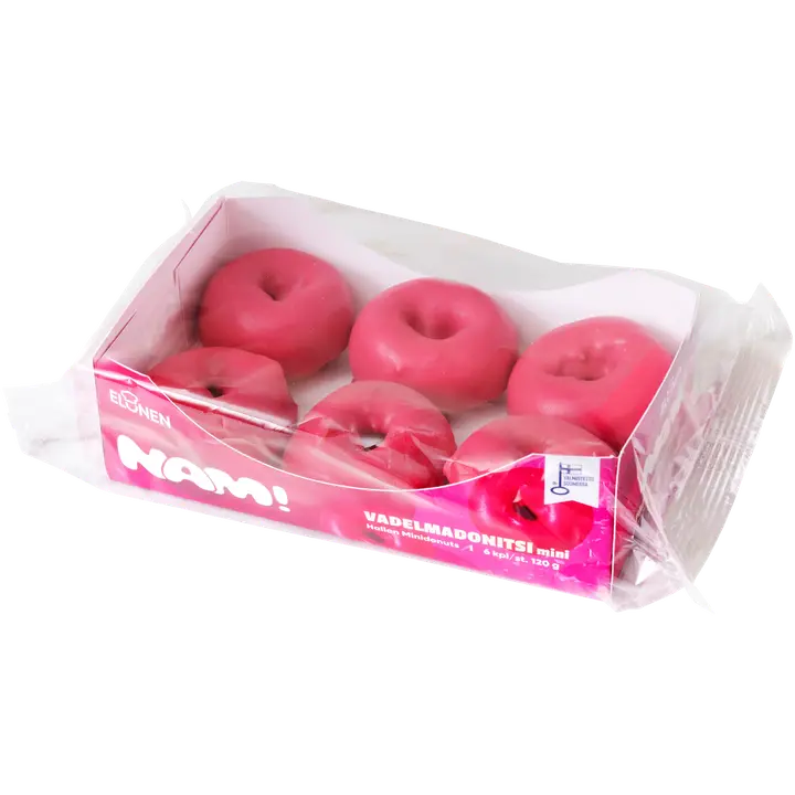 Elonen NAM! Vadelmadonitsi Mini 6kpl 120g