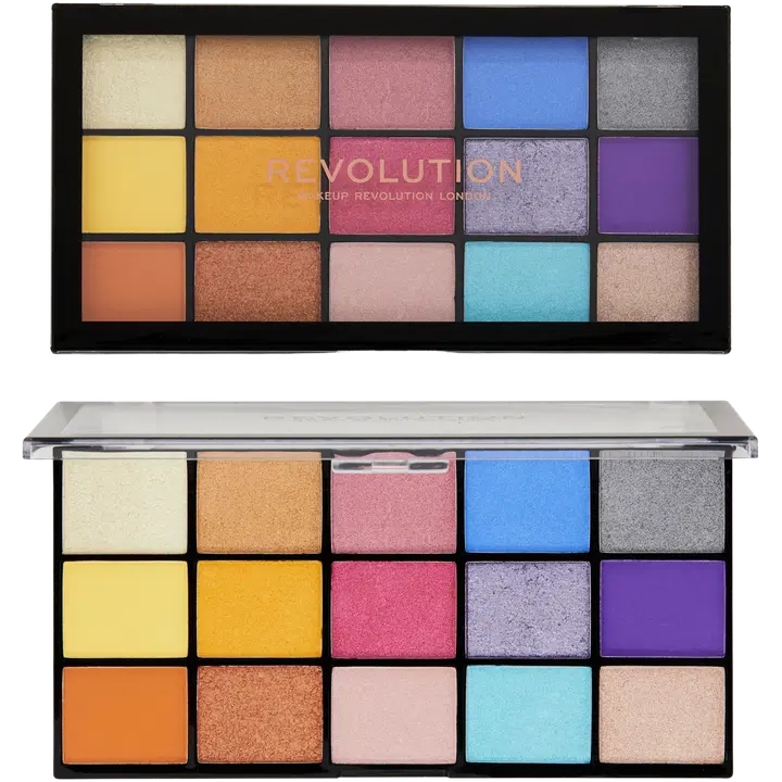 Makeup Revolution Reloaded Palette Spirited Love luomiväripaletti 15 sävyä