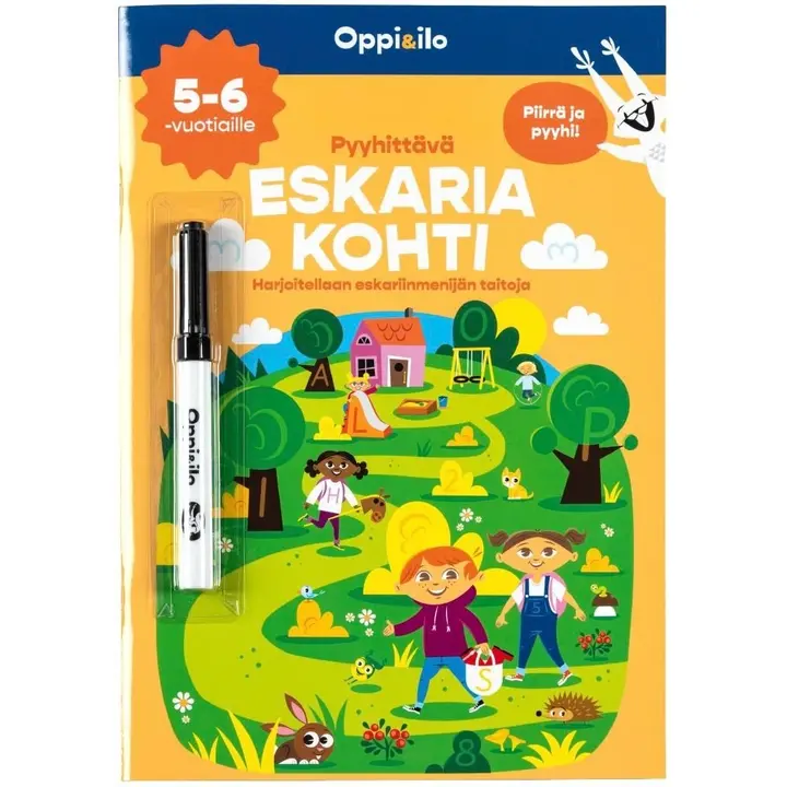 Laitila, Pyyhittävä Eskaria kohti -puuhakirja 5-6 v - Harjoitellaan eskariinmenijän taitoja