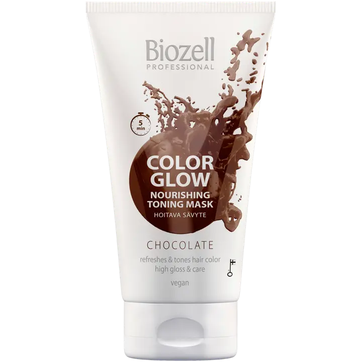 Biozell Color Glow Hoitava sävytenaamio Chocolate 150ml