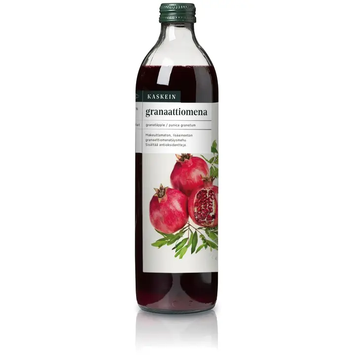 Kaskein Marja luomugranaattiomenatäysmehu 0,5 säilöntäaineeton