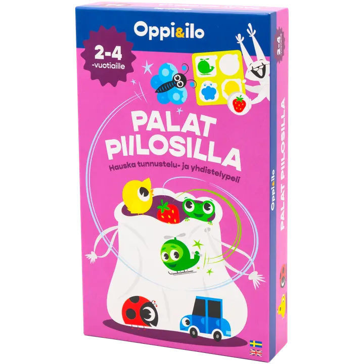 Palat piilosilla - hauska tunnustelu- ja yhdistelypeli 2-4 v
