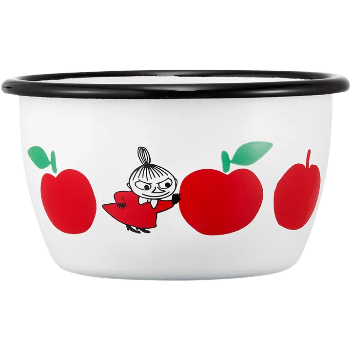 Muurla emalikulho Muumi Iloiset omput 3 dl, punainen