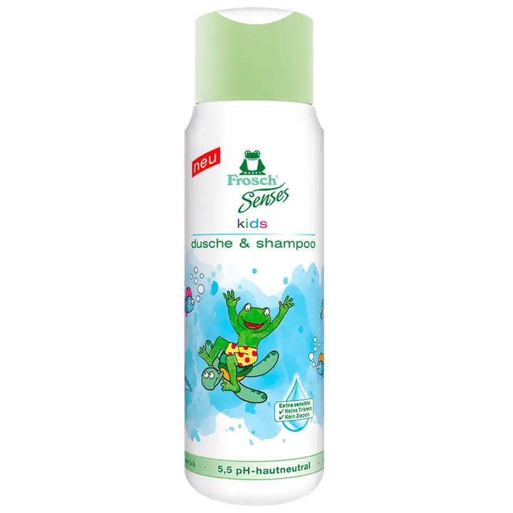 Dušigeel ja šampoon Frosch Senses lastele 300ml