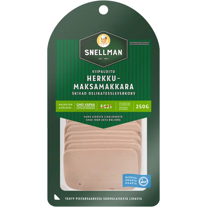 Snellman Skivad delikatessleverkorv 250g