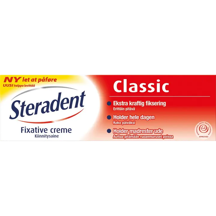Steradent Classic kiinnitysaine hammasproteesille 40g