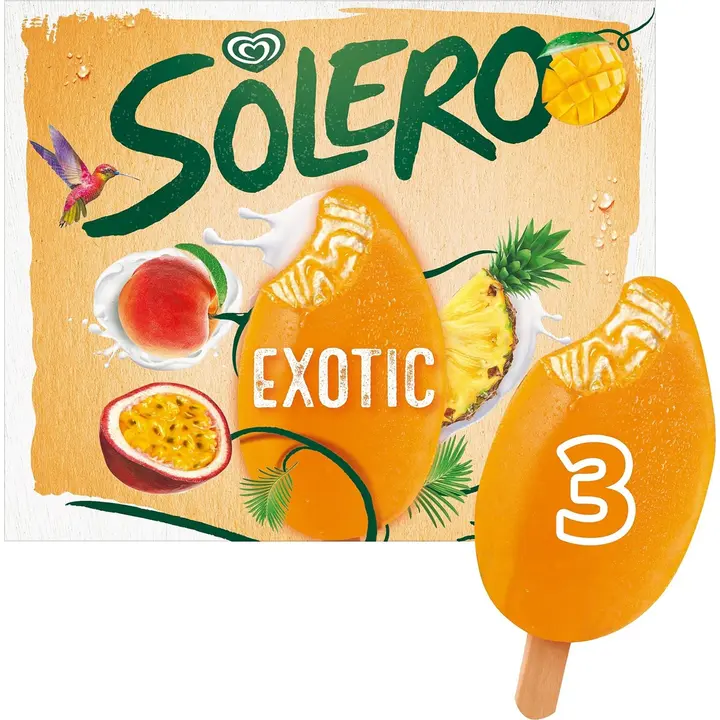 Solero Exotic Jäätelö Monipakkaus 270ml/204g 3 kpl