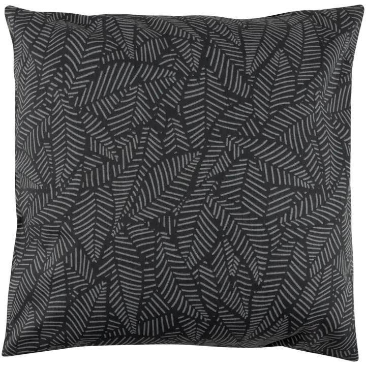House sisustustyynynpäällinen Outline leaves 50x50 cm tummanharmaa