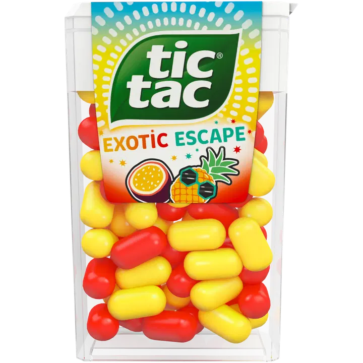 Tic-Tac Exotic Escape ananassi-passioni maitselised pastillid 18g