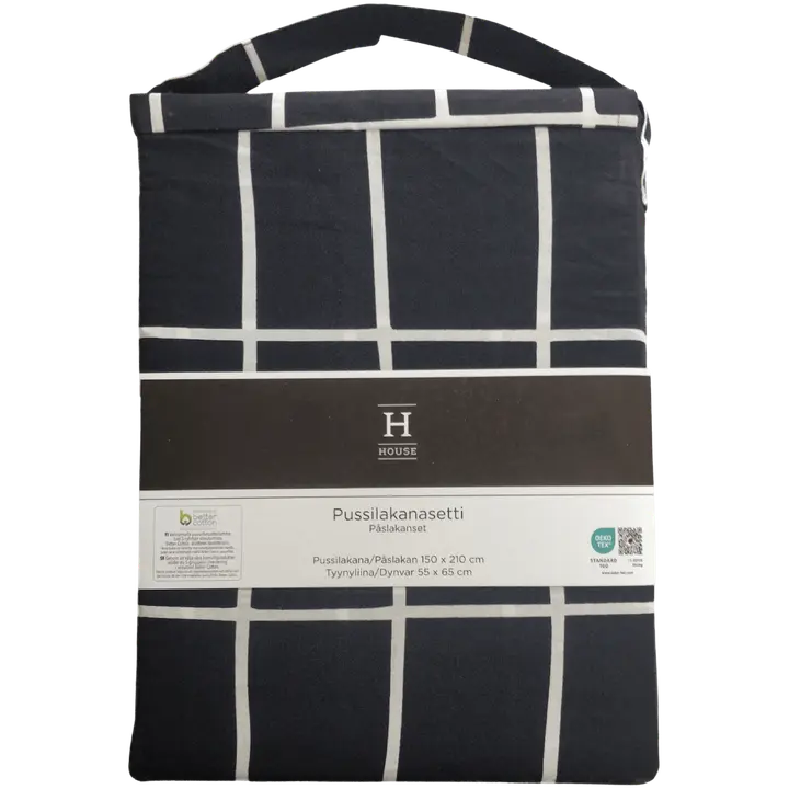 Voodipesukomplekt 150X210/55X65 Check