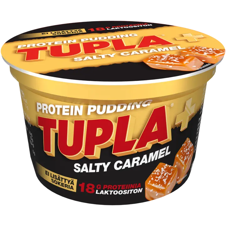TUPLA+ laktoositon suolainen kinuski proteiinivanukas 180g