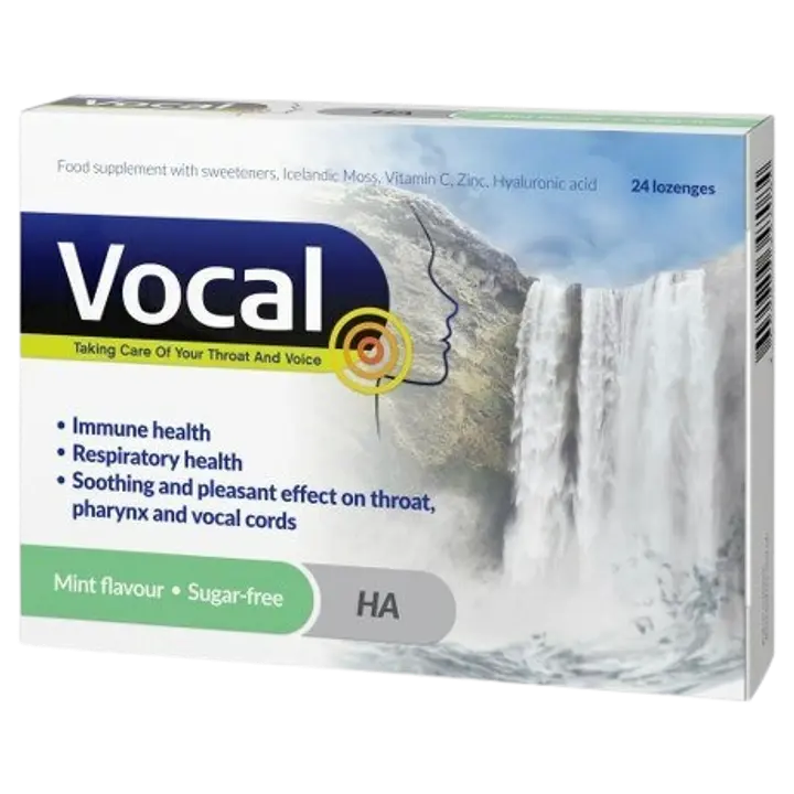 Vocal Mint imemistabletid hüaluroonhappega 24 tk