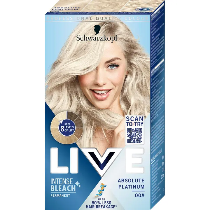 Schwarzkopf LIVE 00A Absolute Platinum hiusväri