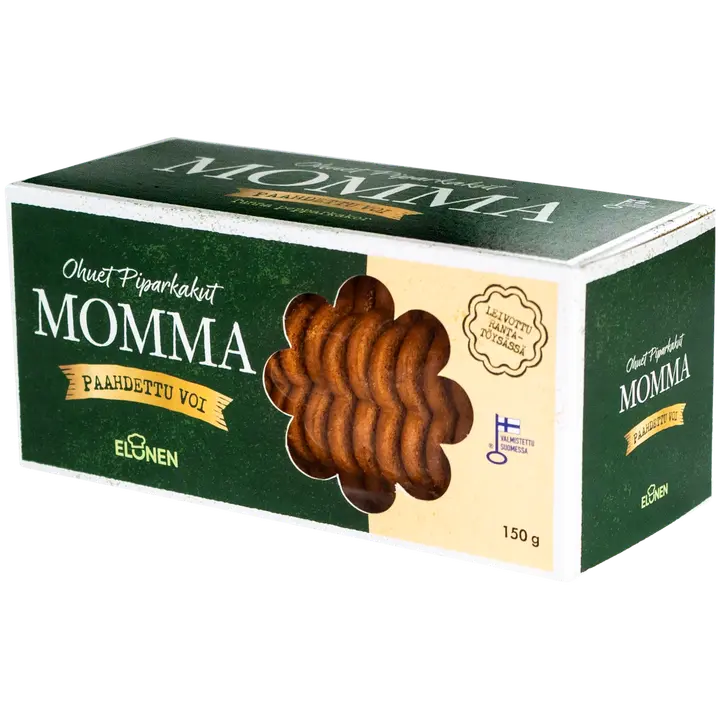 Momma ohuet piparkakut paahdettu voi 150g