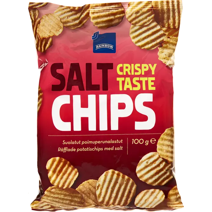 Rainbow soolaga kartulilaastud 100 g