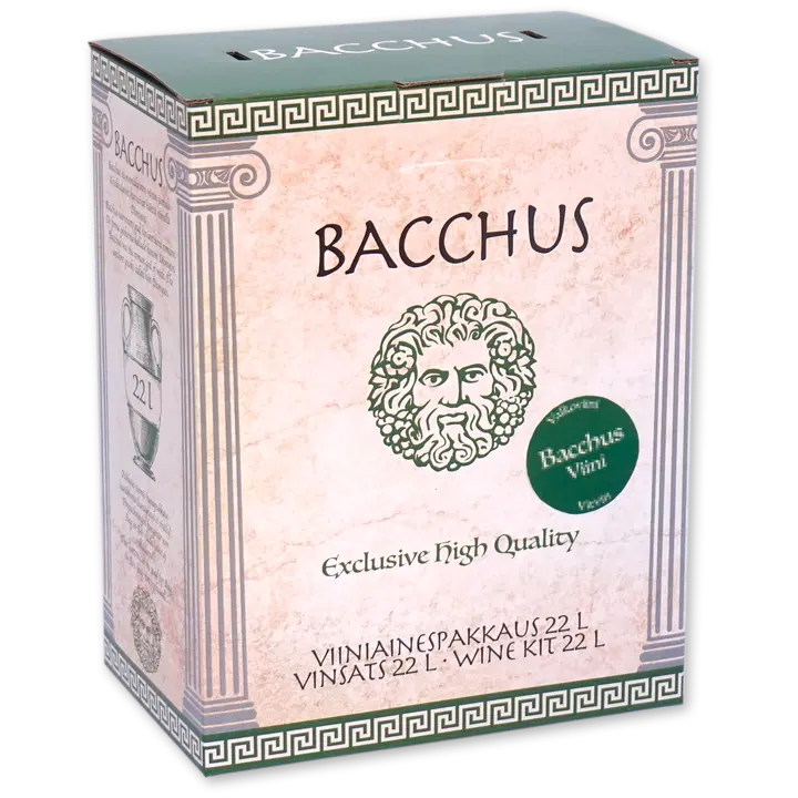 BACCHUS Exclusive White Princess viiniainespakkaus 22 litralle kotiviiniä