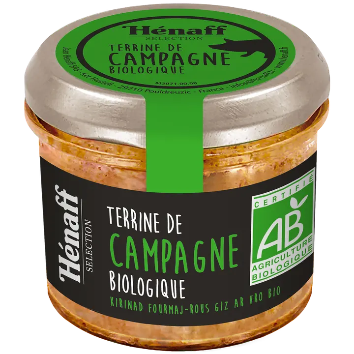 Hénaff Organic Breton Country pâté maalaisterriini 90g