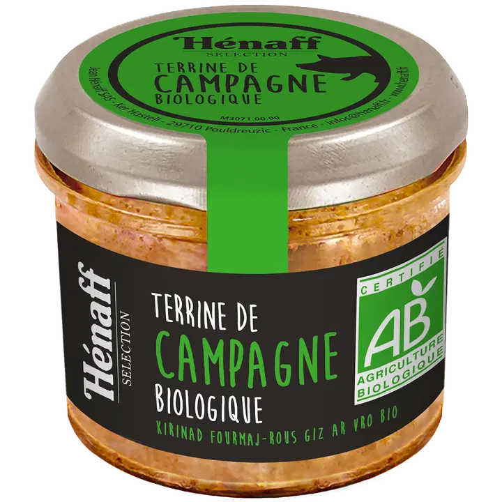 Hénaff Organic Breton Country pâté maalaisterriini 90g