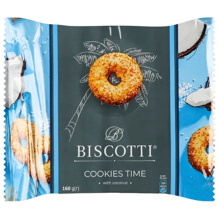 Biscotti küpsis kookoshelvestega 170g
