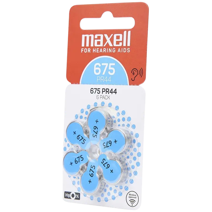 Maxell 675 Kuulokojeparisto 6-pack