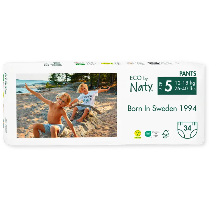 Naty Nature püksmähkmed Babycare Junior 5,12-18 kg, 34 tk