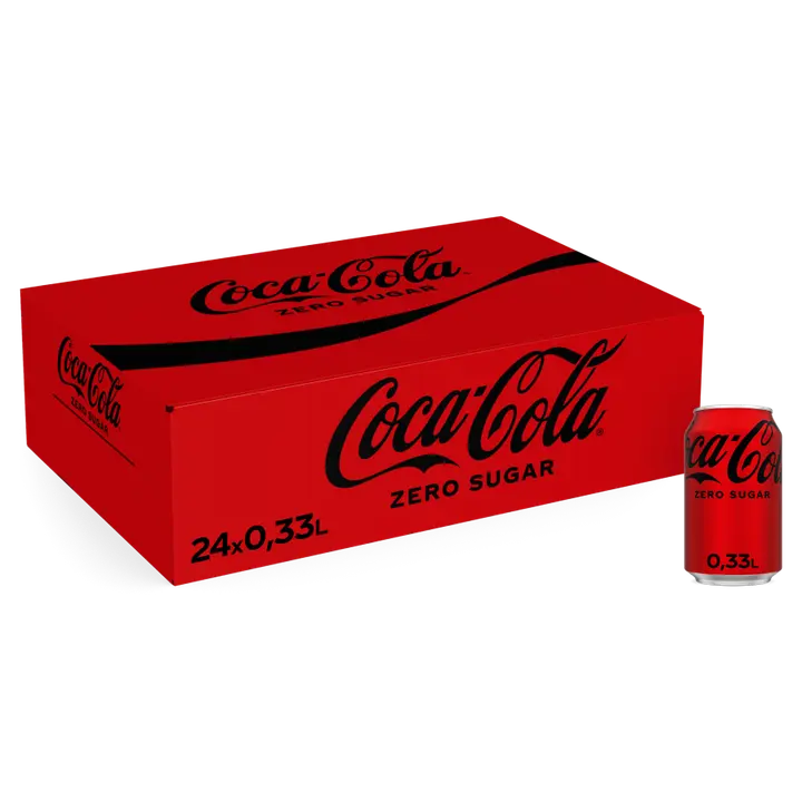 24-pack Coca-Cola Zero Sugar virvoitusjuoma tölkki 0,33 L
